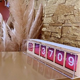 CONTATORE SOCIAL A 5 NUMERI - INSTAGRAM E FACEBOOK