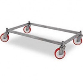 Carrello inox porta baldresche in plastica