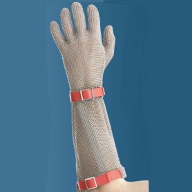 Guanto/guanti Euroflex inox 5 dita lungo con avambraccio 19 cm