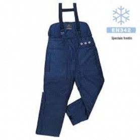 Pantalone con bretelle freddo estremo in poliammide Oxford Mod. Austral