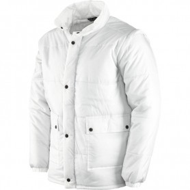 Giaccone bianco con maniche staccabili
