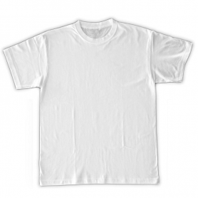 T-SHIRT bianca 100% cotone certificato per alimenti