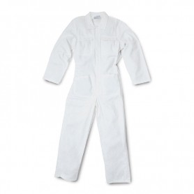 Tuta bianca in 100% cotone certificato