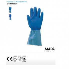 Guanto/guanti in lattice naturale Jersette 301 NW Neri