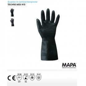 Guanto/guanti in lattice/neoprene TECHNI-MIX 415