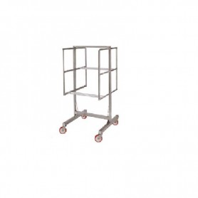 Carrello inox per stagionatura salumi