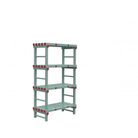 Scaffalatura EURO in plastica REA da 500 mm 5 piani