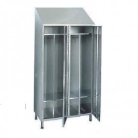 Armadio in acciaio inox biposto a due ante