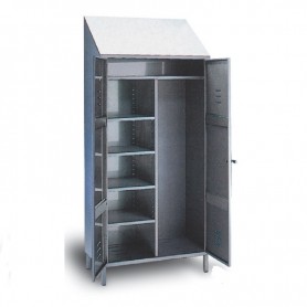 Armadio in acciaio inox portascope biposto