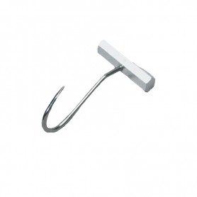 Gancio inox ad uncino con manico in alluminio
