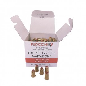 Cartucce Fiocchi calibro 25 rosso
