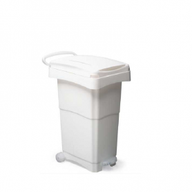 Contenitore in plastica con pedale e ruote Lt. 80
