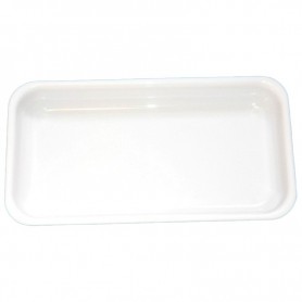 Vaschetta bianca rettangolare piena in PMMA