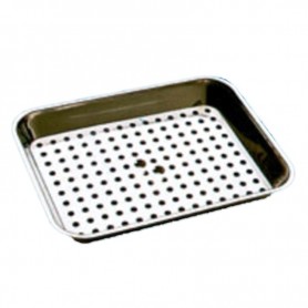 Vassoio in acciaio Inox con griglia