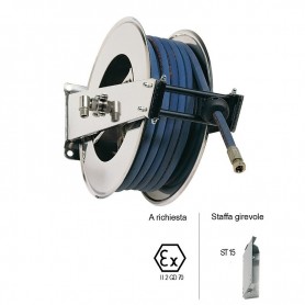 Avvolgitubo AV2000 a molla con Mt. 20 di tubo, staffa girevole e pistola