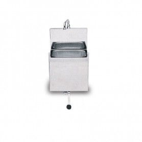 Chiuvetă din inox cu acționare la genunchi