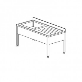 Chiuvetă cu o cuvă și picurător